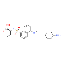 Dansyl-L-α-amino-n-butyric acid cyclohexylammonium salt Structure