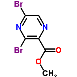 3,5-二溴-2-羧酸甲酯吡嗪结构式