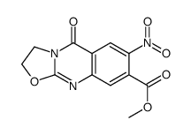 7-硝基-5-氧代-3,5-二氢-2H-噁唑并[2,3-b]喹唑啉-8-羧酸甲酯结构式