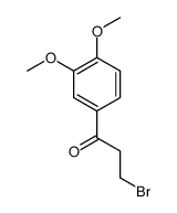 3-bromo-1-(3,4-dimethoxyphenyl)propan-1-one结构式