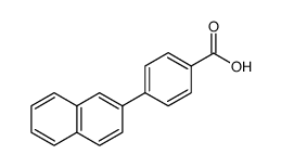 4-萘-2-苯甲酸结构式