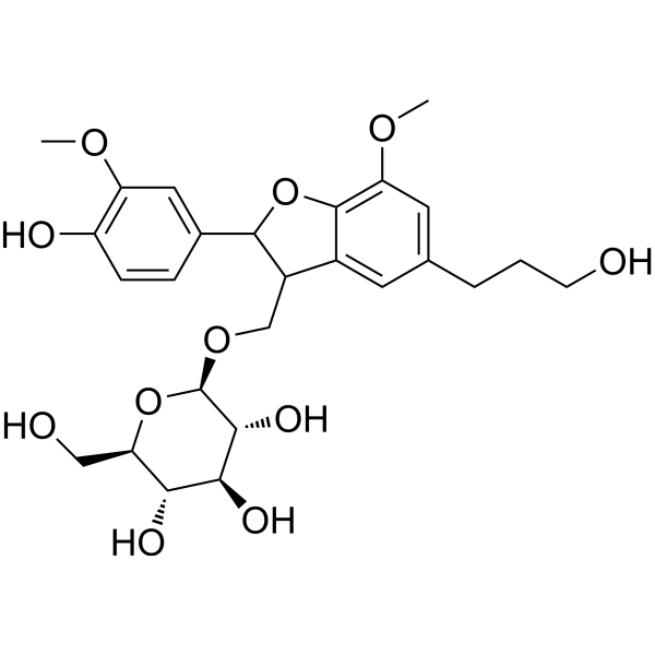 二氢去氢二松柏醇-9′-O-β-D-葡萄糖苷结构式