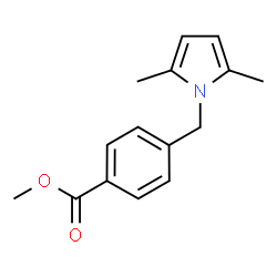 Methyl 4-[(2,5-dimethyl-1H-pyrrol-1-yl)methyl]benzoate结构式