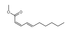 methyl (2Z,4E)-2,4-decadienoate Structure