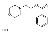 2-(1-oxa-4-azoniacyclohex-4-yl)ethoxy-phenyl-methanethione chloride结构式