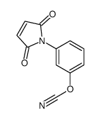 [3-(2,5-dioxopyrrol-1-yl)phenyl] cyanate Structure