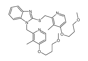 N-[[4-(3-甲氧基丙氧基)-3-甲基-2-吡啶基]甲基]雷贝拉唑硫化物结构式