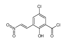 5-chloro-2-hydroxy-3-[(E)-2-nitroethenyl]benzoyl chloride Structure