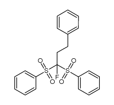 Ph(CH2)2CF(SO2Ph)2结构式