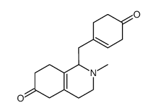 2-Methyl-1-(4-oxo-cyclohex-1-enylmethyl)-1,3,4,5,7,8-hexahydro-2H-isoquinolin-6-one结构式