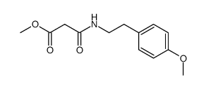methoxycarbonylaceto-2-(4-methoxyphenyl)ethylamide结构式