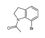 1-(7-bromo-2,3-dihydroindol-1-yl)ethanone结构式