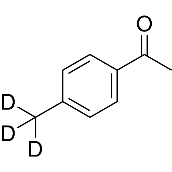 4'-甲基苯乙酮-d3结构式
