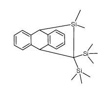 9,10-Dihydro-9,10-[11,11-dimethyl-12,12-bis(trimethylsilyl)-11-silaethano]anthracen Structure