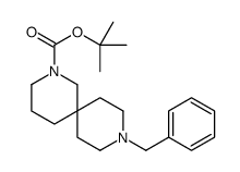 9-苄基-2,9-二氮杂螺[5.5]十一烷-2-羧酸叔丁酯结构式