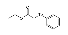 ethoxycarbonylmethyl phenyl telluride Structure