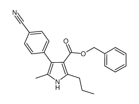 benzyl 4-(4-cyanophenyl)-5-methyl-2-propyl-1H-pyrrole-3-carboxyate Structure