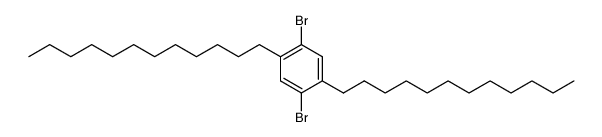 2,5-dibromo-1,4-di-N-dodecylbenzene Structure