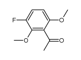 2,6-dimethoxy-3-fluoroacetophenone结构式