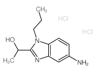 1-(5-Amino-1-propyl-1H-benzoimidazol-2-yl)-ethanol dihydrochloride Structure