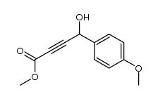 methyl 4-hydroxy-4-(4-methoxyphenyl)but-2-ynoate结构式