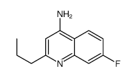 4-Amino-7-fluoro-2-propylquinoline Structure