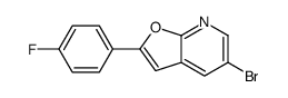 5-Bromo-2-(4-fluorophenyl)furo[2,3-b]pyridine structure