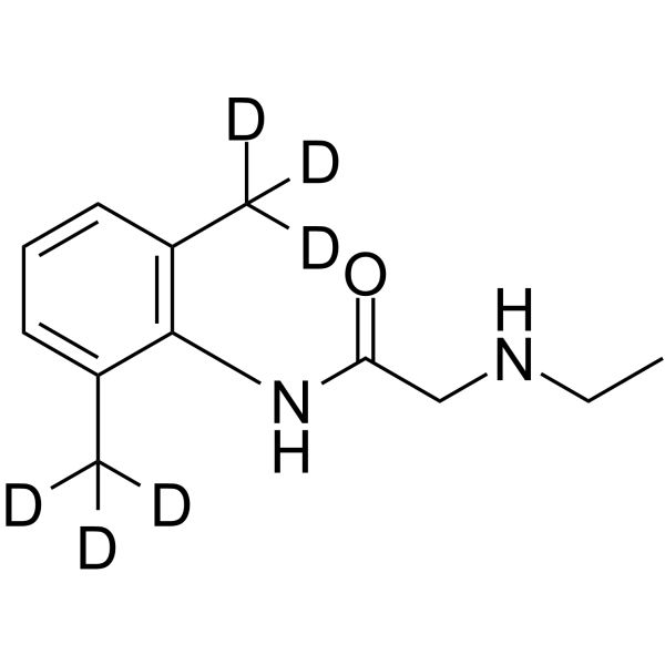 Monoethylglycinexylidide-d6结构式