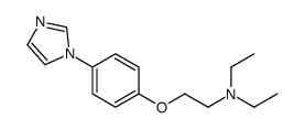 N,N-diethyl-2-(4-imidazol-1-ylphenoxy)ethanamine结构式