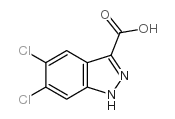 5,6-二氯-1H-吲唑-3-羧酸结构式