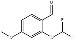 2-(二氟甲氧基)-4-甲氧基苯甲醛结构式