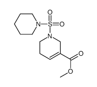 methyl 1-piperidin-1-ylsulfonyl-3,6-dihydro-2H-pyridine-5-carboxylate结构式