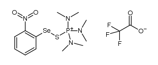 tris(dimethylamino)(((2-nitrophenyl)selanyl)thio)phosphonium 2,2,2-trifluoroacetate结构式