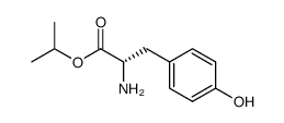 (S)-Isopropyl 2-amino-3-(4-hydroxyphenyl)propanoate Structure