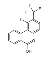 2-[2-fluoro-3-(trifluoromethyl)phenyl]benzoic acid Structure