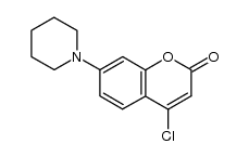 4-chloro-7-(piperidin-1-yl)-2H-chromen-2-one结构式