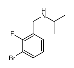 1-Bromo-2-fluoro-3-(isopropylaminomethyl)benzene结构式