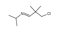N-(3-chloro-2,2-dimethylpropylidene)isopropylamine结构式