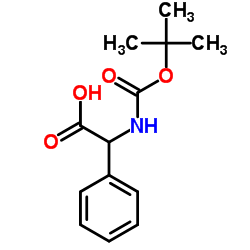 BOC-DL-(PHENYL)GLY-OH Structure