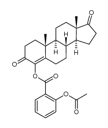 4-(O-acetylsalicyloxy)androst-4-en-3,17-dione结构式