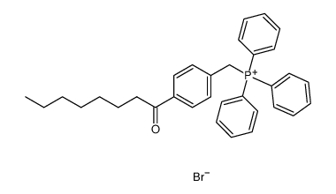 (4-octanoylbenzyl)triphenylphosphonium bromide结构式