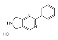 2-phenyl-6,7-dihydro-5H-pyrrolo[3,4-d]pyrimidine,hydrochloride Structure