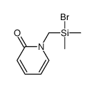 1-[[bromo(dimethyl)silyl]methyl]pyridin-2-one结构式