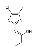 5-Chloro-4-methyl-2-propionamidothiazole Structure