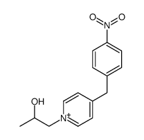 1-(2-hydroxypropyl)-4-(4-nitrobenzyl)pyridin-1-ium结构式