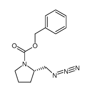 (S)-benzyl 2-(azidomethyl)pyrrolidine-1-carboxylate Structure