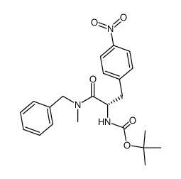 Boc-Phe(4-NO2)-NMeBzl Structure