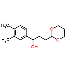 1-(3,4-Dimethylphenyl)-3-(1,3-dioxan-2-yl)-1-propanol结构式