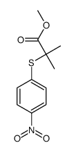 methyl 2-methyl-2-(4-nitrophenyl)sulfanylpropanoate Structure