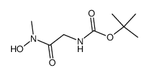 Carbamic acid, [2-(hydroxymethylamino)-2-oxoethyl]-, 1,1-dimethylethyl ester, Structure